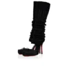 Cassia Annmac – Pantofi cu toc de 100 mm – Satin creponat și plasă – Negru – Femei Cassia Annmac – Pantofi cu toc de 100 mm – Satin creponat și plasă – Negru – Femei