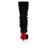 Cassia Annmac – Pantofi cu toc de 100 mm – Satin creponat și plasă – Negru – Femei Cassia Annmac – Pantofi cu toc de 100 mm – Satin creponat și plasă – Negru – Femei