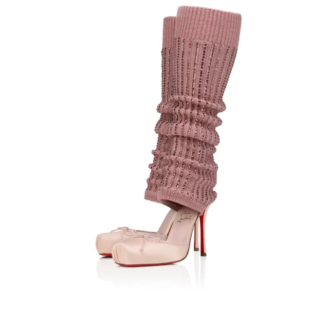 Cassia Annmac – Pantofi cu toc de 100 mm – Satin creponat și plasă – Poupee – Femei Cassia Annmac – Pantofi cu toc de 100 mm – Satin creponat și plasă – Poupee – Femei