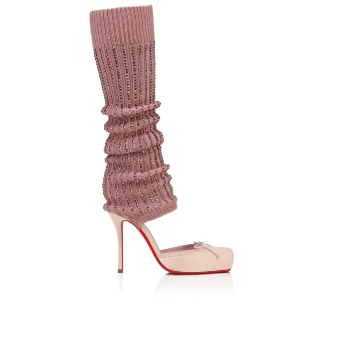 Cassia Annmac – Pantofi cu toc de 100 mm – Satin creponat și plasă – Poupee – Femei Cassia Annmac – Pantofi cu toc de 100 mm – Satin creponat și plasă – Poupee – Femei