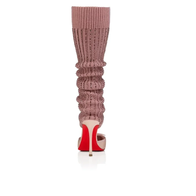Cassia Annmac – Pantofi cu toc de 100 mm – Satin creponat și plasă – Poupee – Femei Cassia Annmac – Pantofi cu toc de 100 mm – Satin creponat și plasă – Poupee – Femei