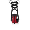 Cassia cu șireturi – Pantofi cu toc stiletto de 100 mm – Satin creponat – Negru – Femei