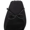 Cassia cu șireturi – Pantofi cu toc stiletto de 100 mm – Satin creponat – Negru – Femei
