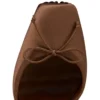 Cassia cu șireturi – Pantofi cu toc stiletto de 100 mm – Satin creponat – Nude 5 – Femei
