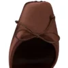 Cassia cu șireturi – Pantofi cu toc stiletto de 100 mm – Satin creponat – Nude 8 – Femei