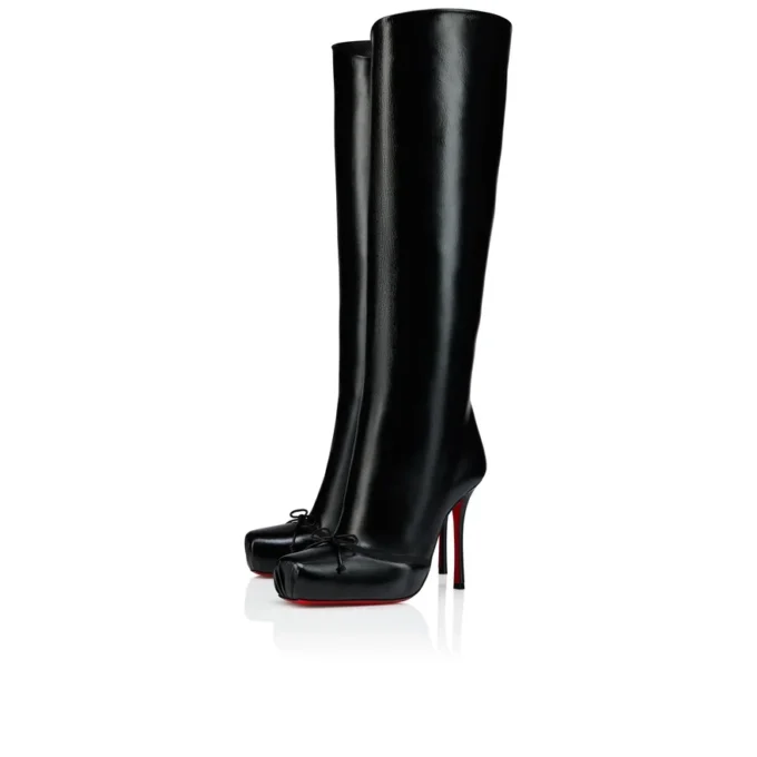 Cassia Nodo Botta – Cizme de 100 mm – Piele de vițel lucioasă – Negru – Femei Cassia Nodo Botta – Cizme de 100 mm – Piele de vițel lucioasă – Negru – Femei