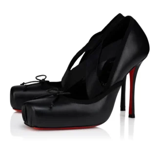 Cassiastic – Pantofi cu toc de 100 mm – Piele de miel nappa – Negru – Femei