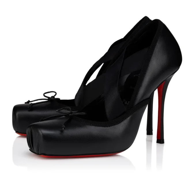 Cassiastic – Pantofi cu toc de 100 mm – Piele de miel nappa – Negru – Femei