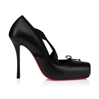 Cassiastic – Pantofi cu toc de 100 mm – Piele de miel nappa – Negru – Femei