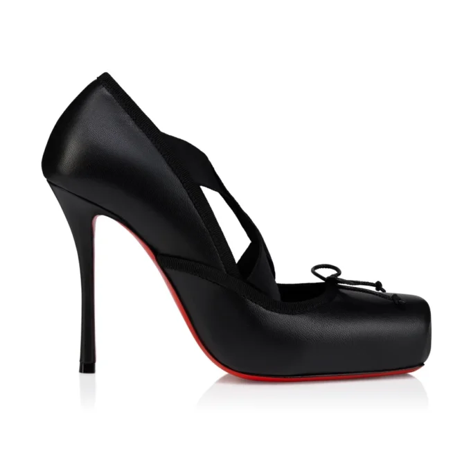 Cassiastic – Pantofi cu toc de 100 mm – Piele de miel nappa – Negru – Femei