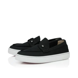 Chambelikid – Pantofi de barcă – Piele nubuc – Negru – Copii