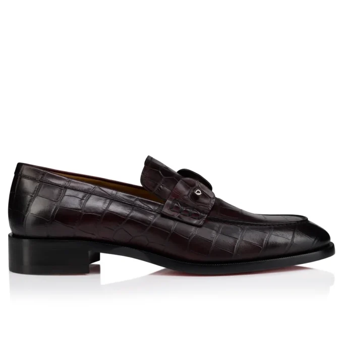Chambelimoc – Mocasini – Piele de vițel patinată cu imprimeu de aligator – Amara – Bărbați Chambelimoc – Mocasini – Piele de vițel patinată cu imprimeu de aligator – Amara – Bărbați