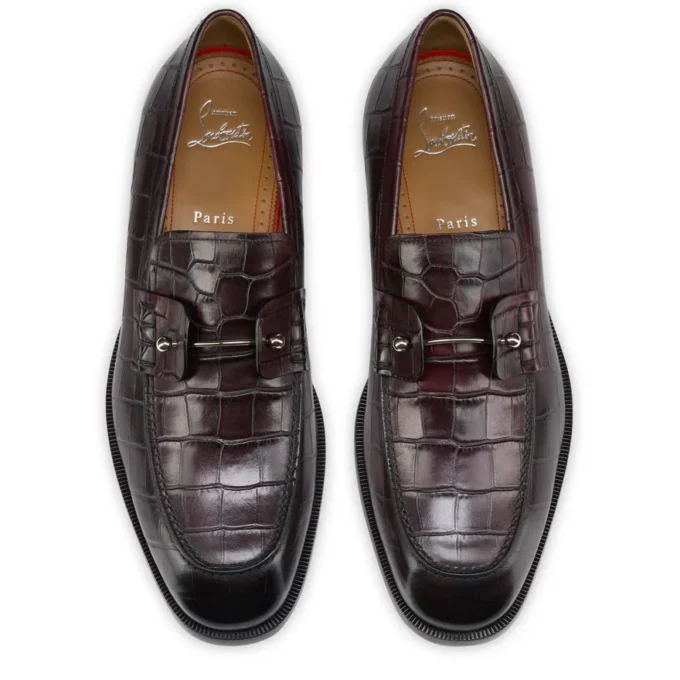 Chambelimoc – Mocasini – Piele de vițel patinată cu imprimeu de aligator – Amara – Bărbați Chambelimoc – Mocasini – Piele de vițel patinată cu imprimeu de aligator – Amara – Bărbați