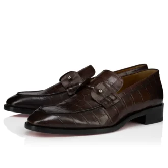 Chambelimoc – Mocasini – Piele de vițel patinată cu imprimeu de crocodil – Cosme – Bărbați