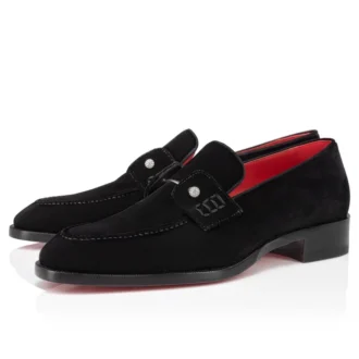 Chambelimoc Night Strass – Mocasini – Catifea – Negru – Bărbați