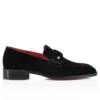 Chambelimoc Night Strass – Mocasini – Catifea – Negru – Bărbați