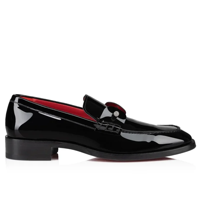 Chambelimoc Night Strass – Mocasini – Piele de vițel lăcuită – Negru – Bărbați