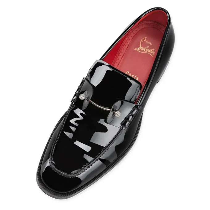 Chambelimoc Night Strass – Mocasini – Piele de vițel lăcuită – Negru – Bărbați