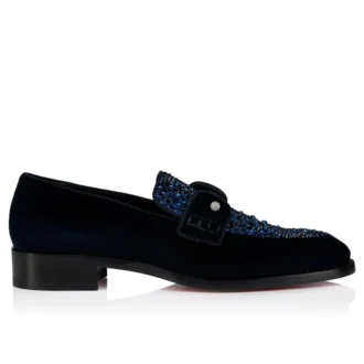 Chambelimoc Perla Night Strass – Mocasini – Catifea și strasuri – Last Night – Bărbați