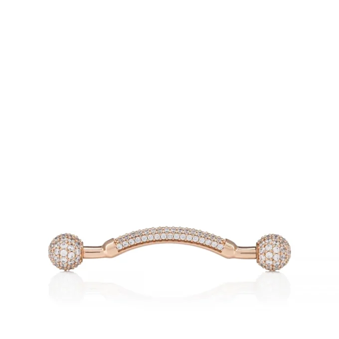 Chambelink Strass – Bijuterii pentru pantofi – Metal și stras – Aur roz