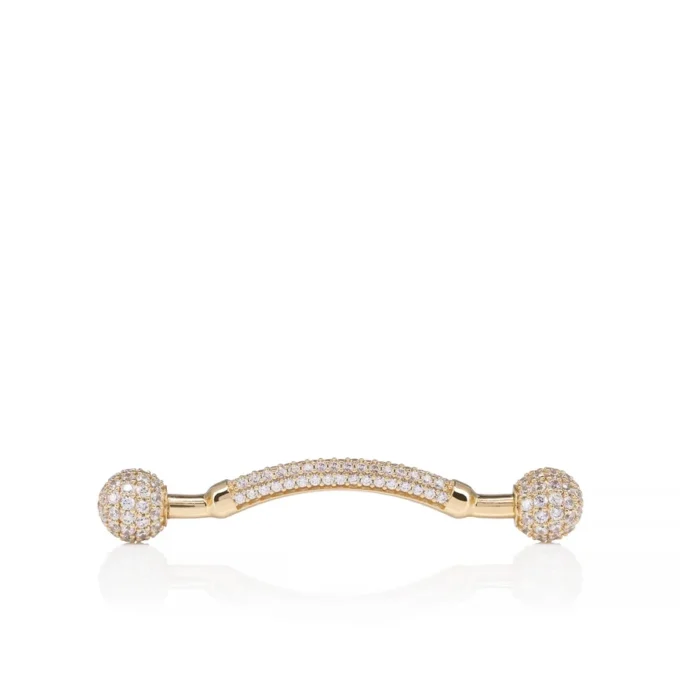 Chambelink Strass – Bijuterii pentru pantofi – Metal și stras – Auriu