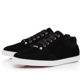 Chambelisneak Pin Strass – Sneakers – Catifea – Negru – Bărbați Chambelisneak Pin Strass – Sneakers – Catifea – Negru – Bărbați