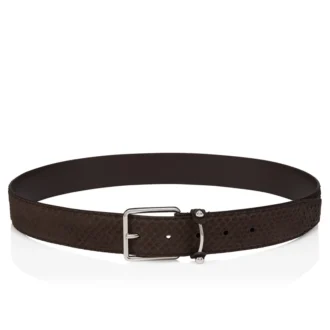 Chambeliss – Curelă – Piele de piton nubuc – Cafa