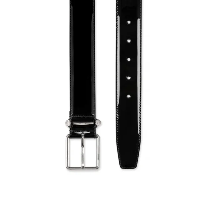 Chambeliss – Curele – Piele lăcuită și strasuri de noapte – Negru Chambeliss – Curele – Piele lăcuită și strasuri de noapte – Negru