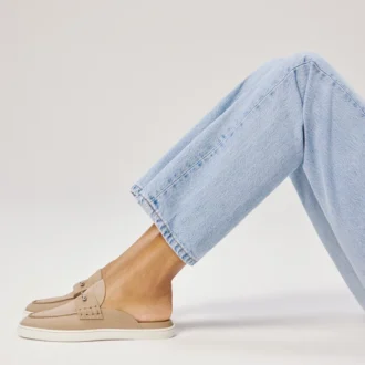 Chanme – Pantofi de barcă – Piele de vițel inversată – Lionne – Femei