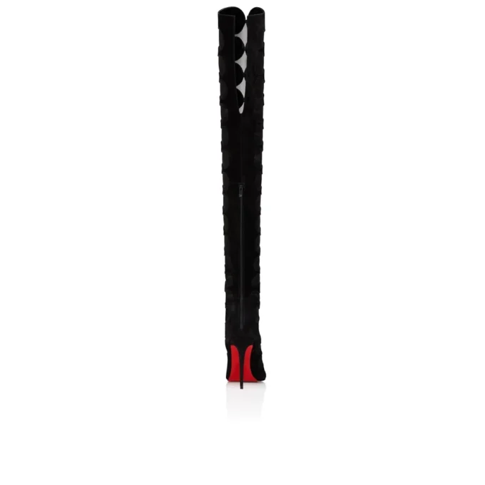 Circus Max Botta Alta – Cizme de 100 mm – Piele de vițel velur, plasă și piele de ied – Negru – Femei Circus Max Botta Alta – Cizme de 100 mm – Piele de vițel velur, plasă și piele de ied – Negru – Femei
