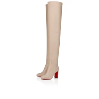 Cizme Loo până la coapsă – 85 mm – Piele de vițel – Perlat – Femei Cizme Loo până la coapsă – 85 mm – Piele de vițel – Perlat – Femei
