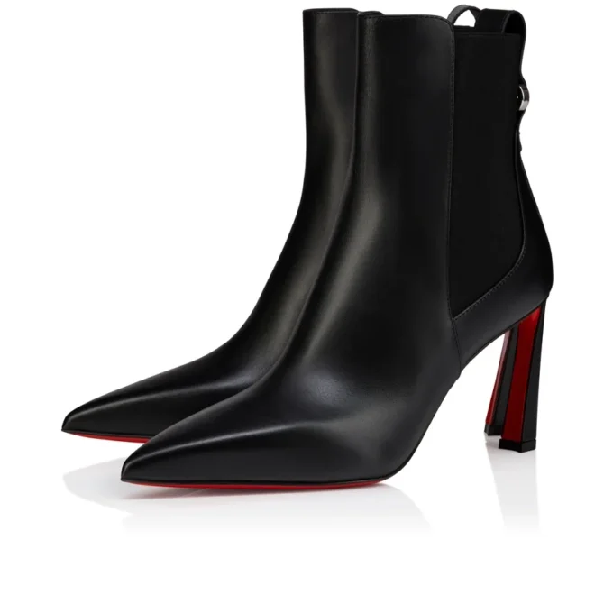 Condodo 85 – Cizme joase de 85 mm – Piele de vițel – Negru – Femei Condodo 85 – Cizme joase de 85 mm – Piele de vițel – Negru – Femei