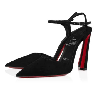 Condora Riviera – Pantofi cu toc de 100 mm – Piele de vițel velur – Negru – Femei