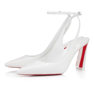 Condora Strap – Pantofi cu baretă de 85 mm – Piele Nappa – Bianco – Femei