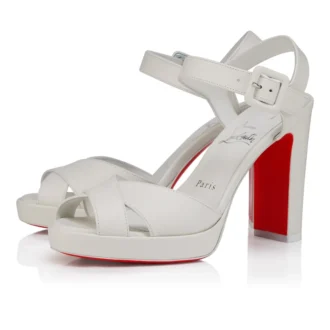 Cora – Sandale de 100 mm – Piele de miel Nappa – Bianco – Femei Cora – Sandale de 100 mm – Piele de miel Nappa – Bianco – Femei