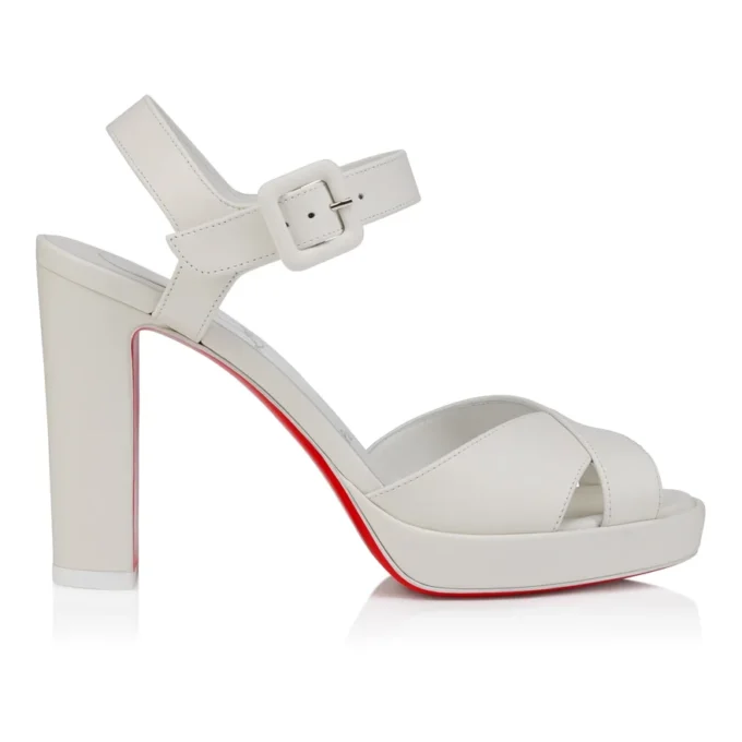 Cora – Sandale de 100 mm – Piele de miel Nappa – Bianco – Femei Cora – Sandale de 100 mm – Piele de miel Nappa – Bianco – Femei