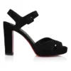 Cora – Sandale de 100 mm – Piele de vițel velur – Negru – Femei Cora – Sandale de 100 mm – Piele de vițel velur – Negru – Femei