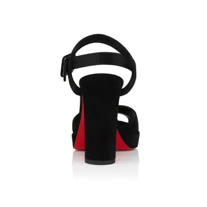Cora – Sandale de 100 mm – Piele de vițel velur – Negru – Femei Cora – Sandale de 100 mm – Piele de vițel velur – Negru – Femei