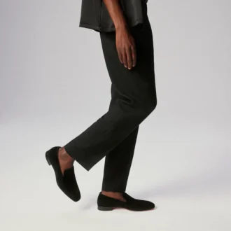 Dandelion – Mocasini – Piele de vițel velur – Negru – Bărbați
