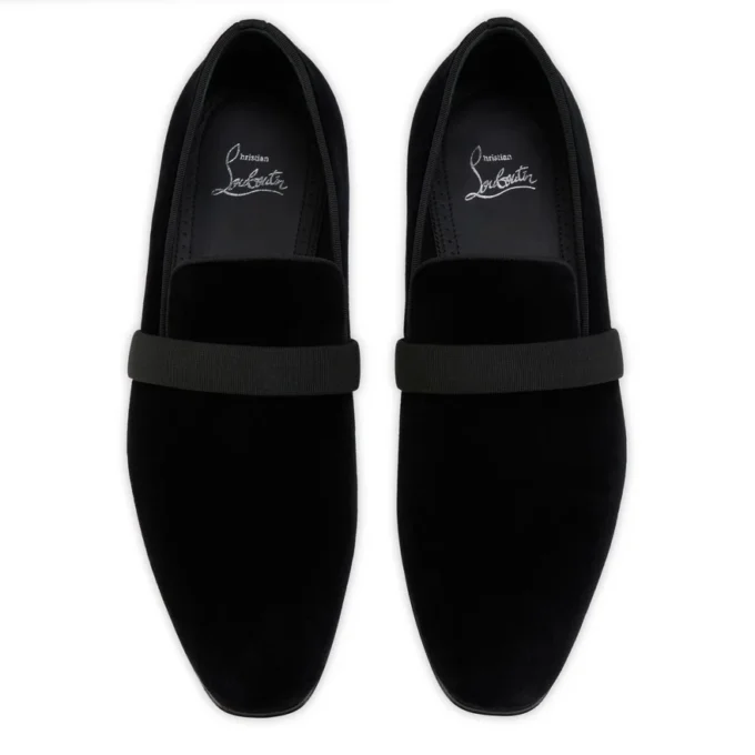 Dandydeco – Mocasini – Catifea – Negru – Bărbați