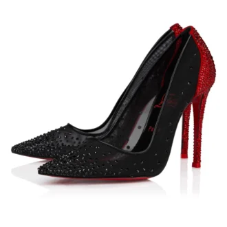 Degrastrass Red Carpet – Pantofi cu toc de 100 mm – Plasă – Negru – Femei