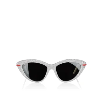 Diamond Kate Lb0031 – Ochelari de soare – Acetat – Alb fumuriu – Femei