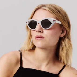 Diamond Kate Lb0031 – Ochelari de soare – Acetat – Alb fumuriu – Femei