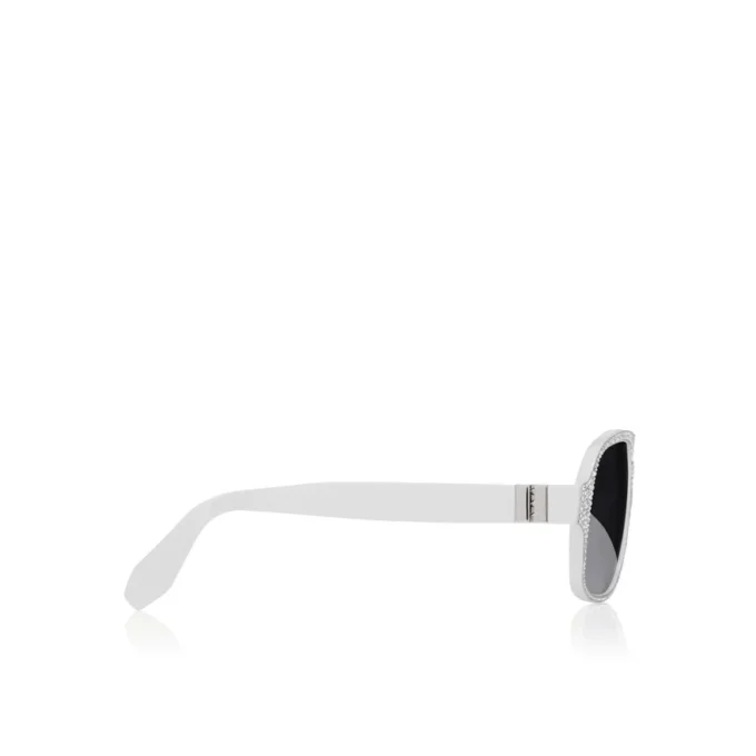 Diamond Roller Lb0032 – Ochelari de soare – Acetat – Alb fumuriu
