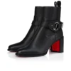 Dianouchette – Cizme joase de 70 mm – Piele de vițel – Negru – Femei