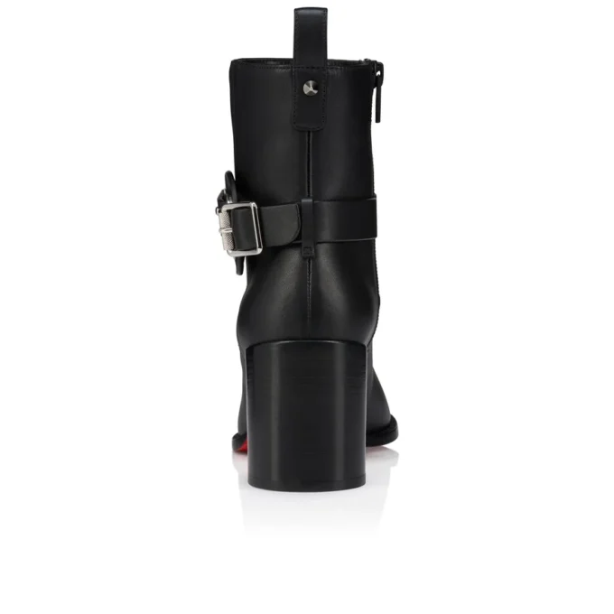 Dianouchette – Cizme joase de 70 mm – Piele de vițel – Negru – Femei