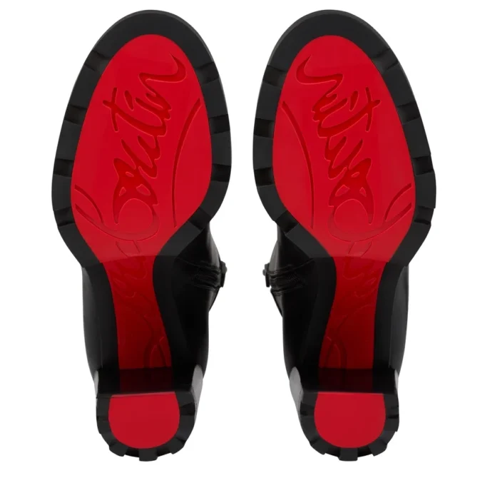 Dianouchette Lug – Cizme de 100 mm – Piele de vițel cerată – Negru – Femei