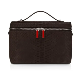 Djanis – Geantă crossbody – Piele de piton – Cafe