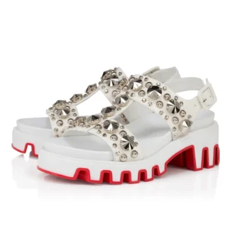 Duni Extazza – Sandale – Piele de miel Nappa – Bianco – Femei