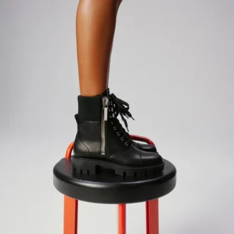 En Hiver Lug – Cizme joase – Piele de vițel – Negru – Femei En Hiver Lug – Cizme joase – Piele de vițel – Negru – Femei
